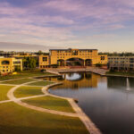 bond university campus at sunset
