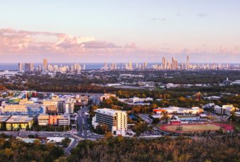 Griffith University Gold Coast Campus aerial shot