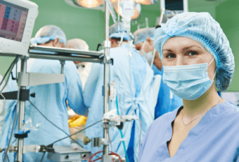 nurse in operating room