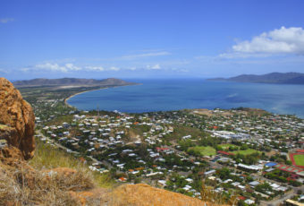 aerial shot of townsville, queensland