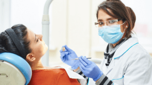 dentist with patient