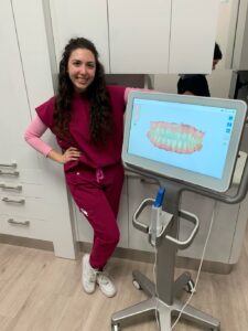 Dr Galloro at dental clinic