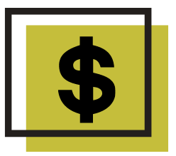 dollar sign with green background