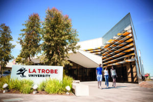 La Trobe University Shepparton Campus students walking