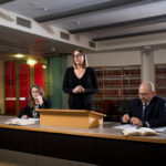 adelaide university law students in mock court room