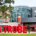 LTU Big Red lettering at Bendigo campus 14/05/2021. Photo: Brendan McCarthy 14/05/2021